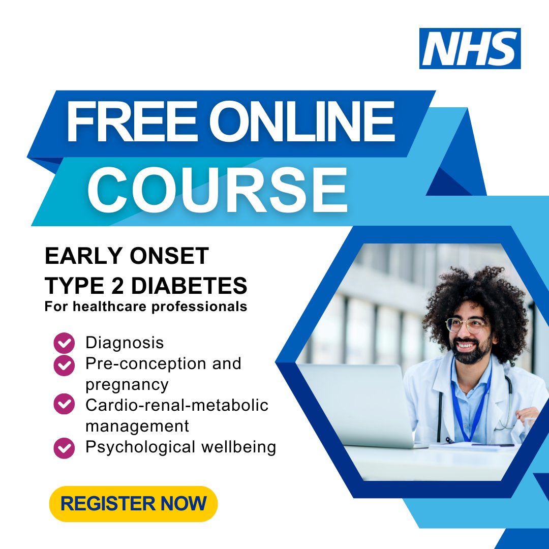 A new, free online course for healthcare professionals aims to raise awareness of how best to care for people living with early onset type 2 diabetes to minimise the long-term health risks associated with the condition. 
 
Learn more ➡️ eot2deden.com