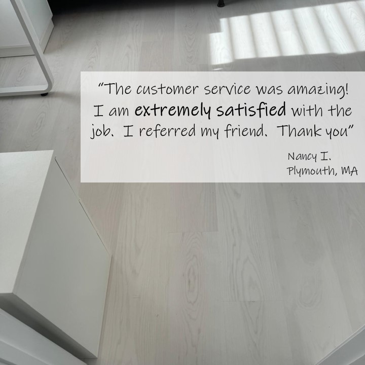 Referrals are the best compliment! 📢 Our recent vinyl plank installation was a HUGE success. Customer referred a friend! #Flooring #HomeImprovement