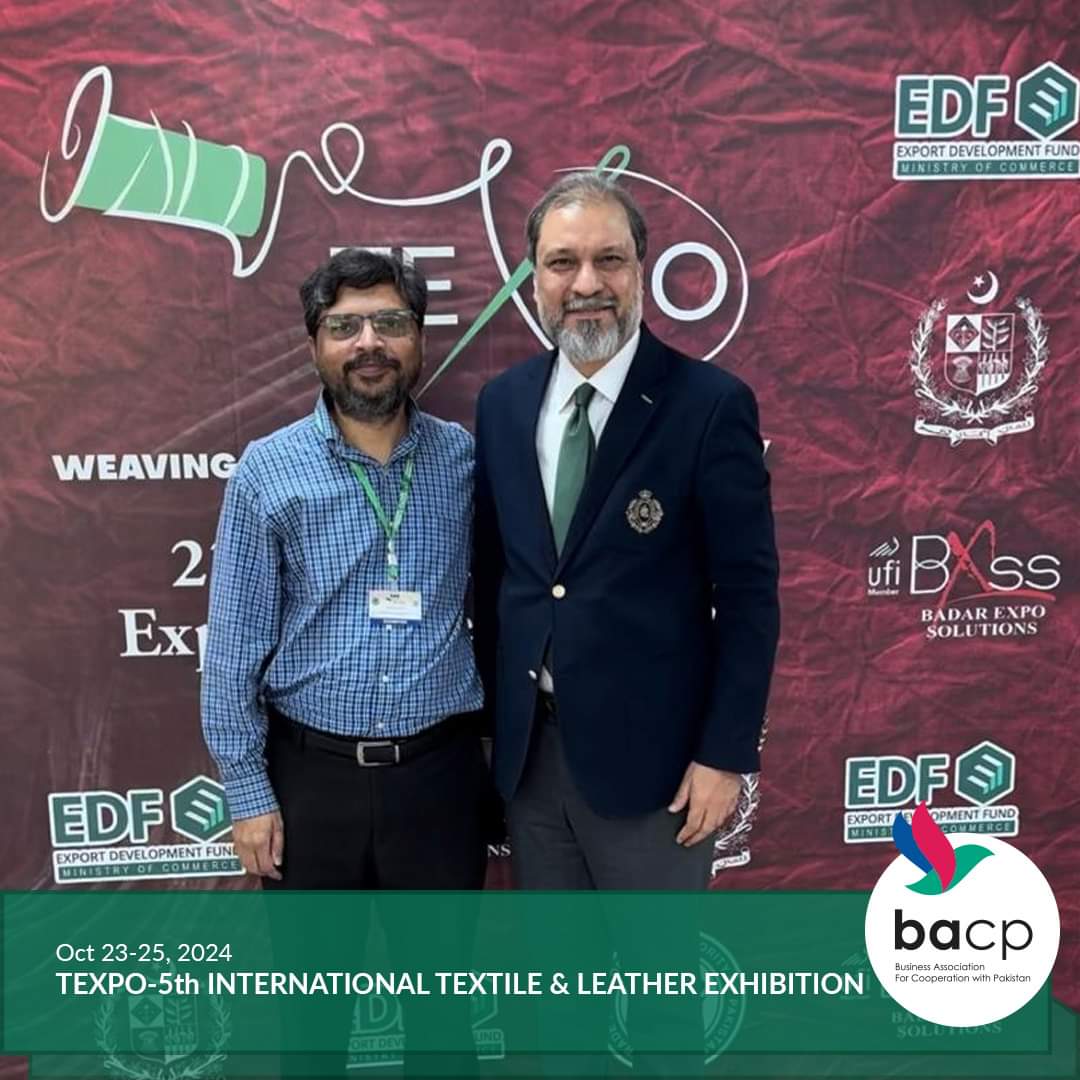 bacp_ru's tweet photo. TEXPO-5th INTERNATIONAL TEXTILE &amp; LEATHER EXHIBITION

October 23-25, 2024, Expo Center Karachi- President BACP Jawad REHMAN visited today 5th International Textile &amp; Leather Exhibition  Texpo Karachi. Mr. Rehman welcomed the Russian delegates and appreciated the efforts. https://t.co/SGQq73DnLC