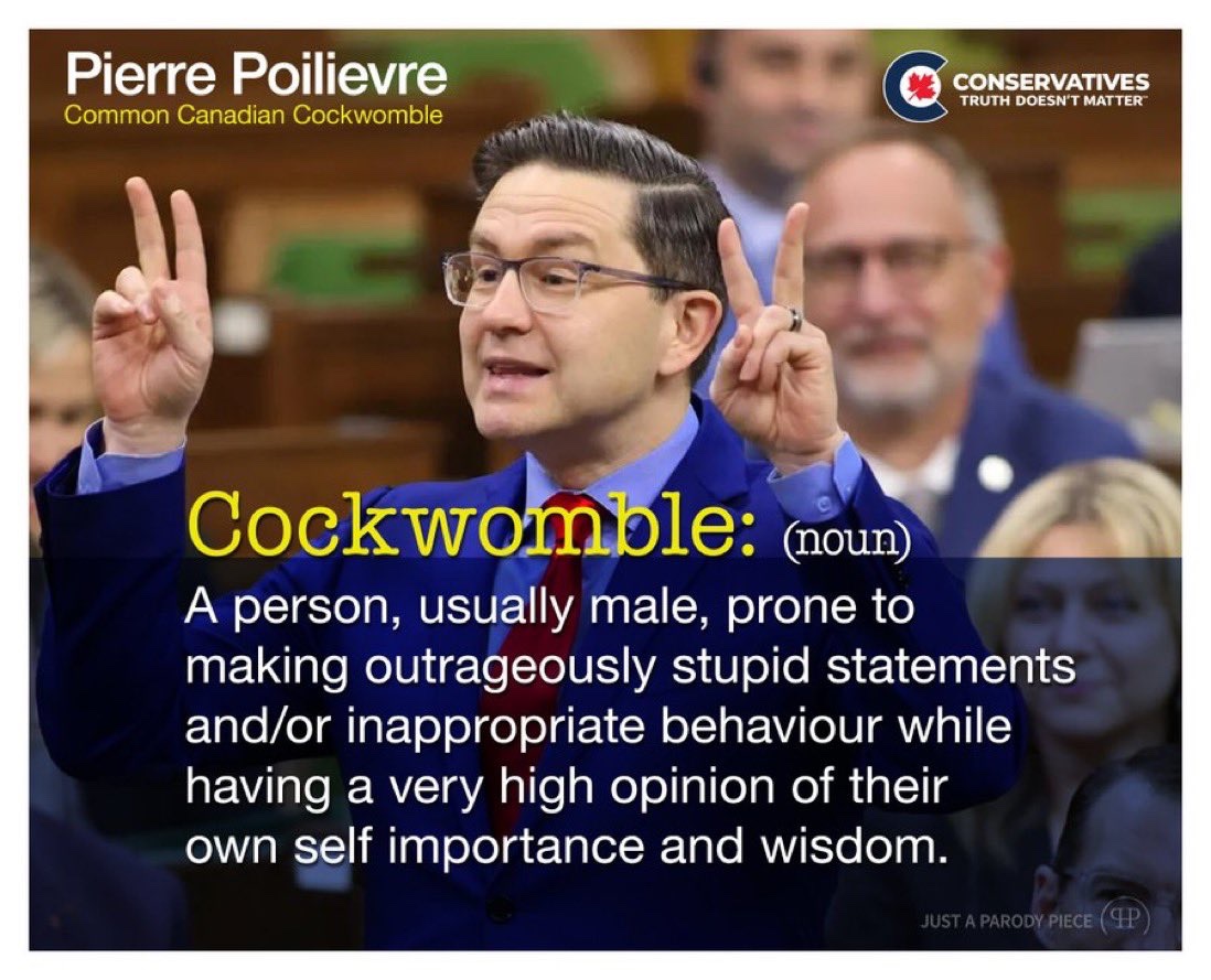 BillRobertson_'s tweet photo. @RobertFife You fucking quack. @CPC_HQ spent millions trying to reimagine #Poilievre but it's like lipstick on a pig
The pig is Poilievre, because you're too slow to understand
Every word out of #PeePees mouth is anti-Canada. Party over Country alright FFS
#PoilievreHatesCanada https://t.co/XsUQwFHBRU