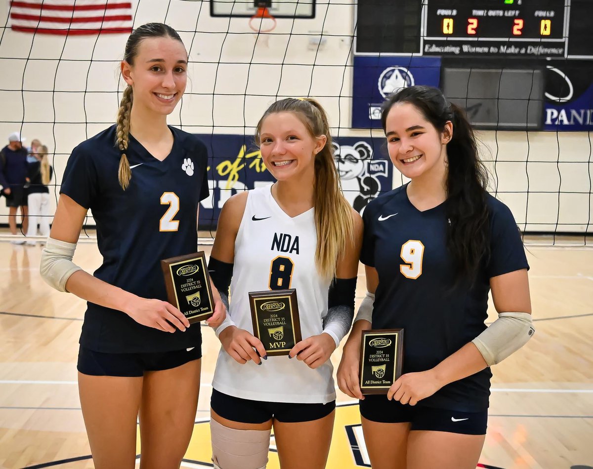 Congratulations to our 3 Pandas for their performance in the District Tournament! 
Lizzy Larkins: All-Tournament Team
Ava Tilden: All-Tournament Team
Julia Grace: Most Valuable Player