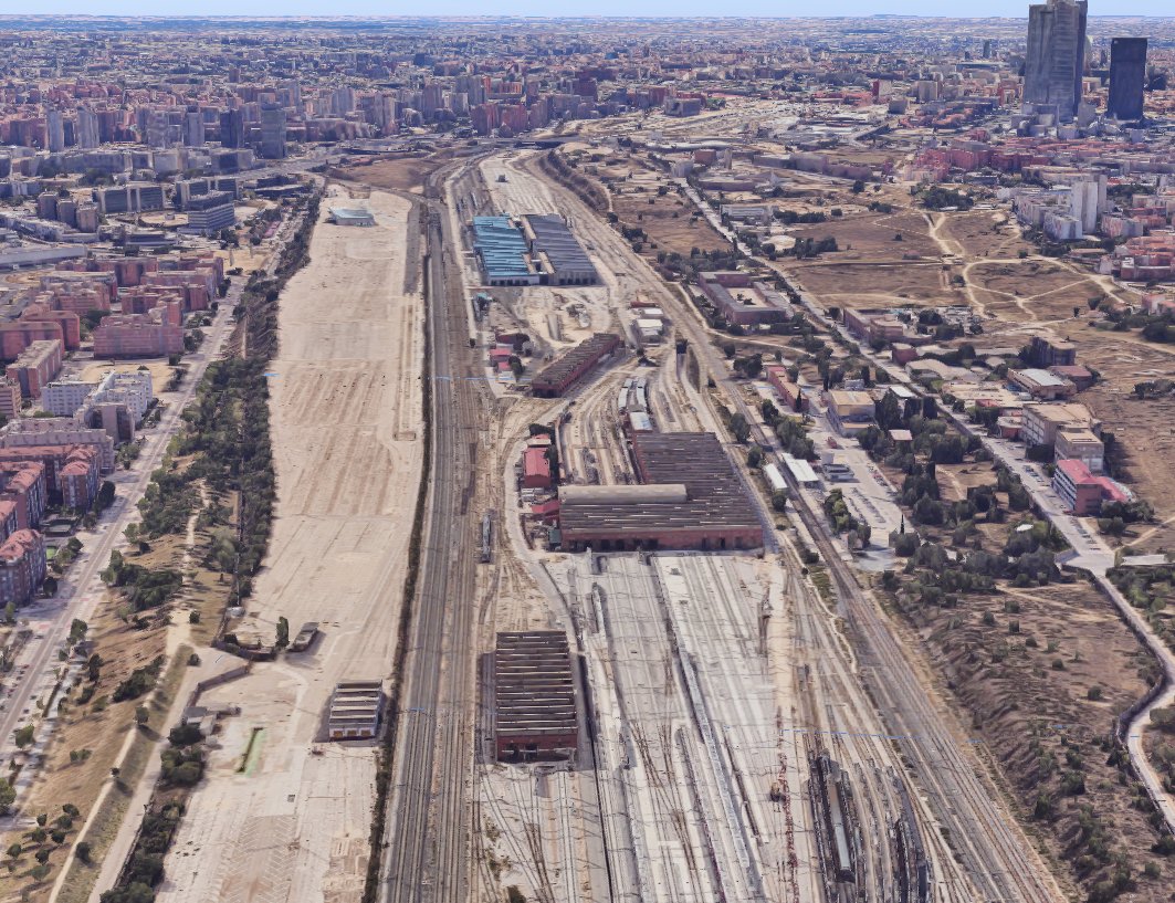 Estación de Fuencarral mirando desde el norte (1972, Archivo Bagués, BNE)