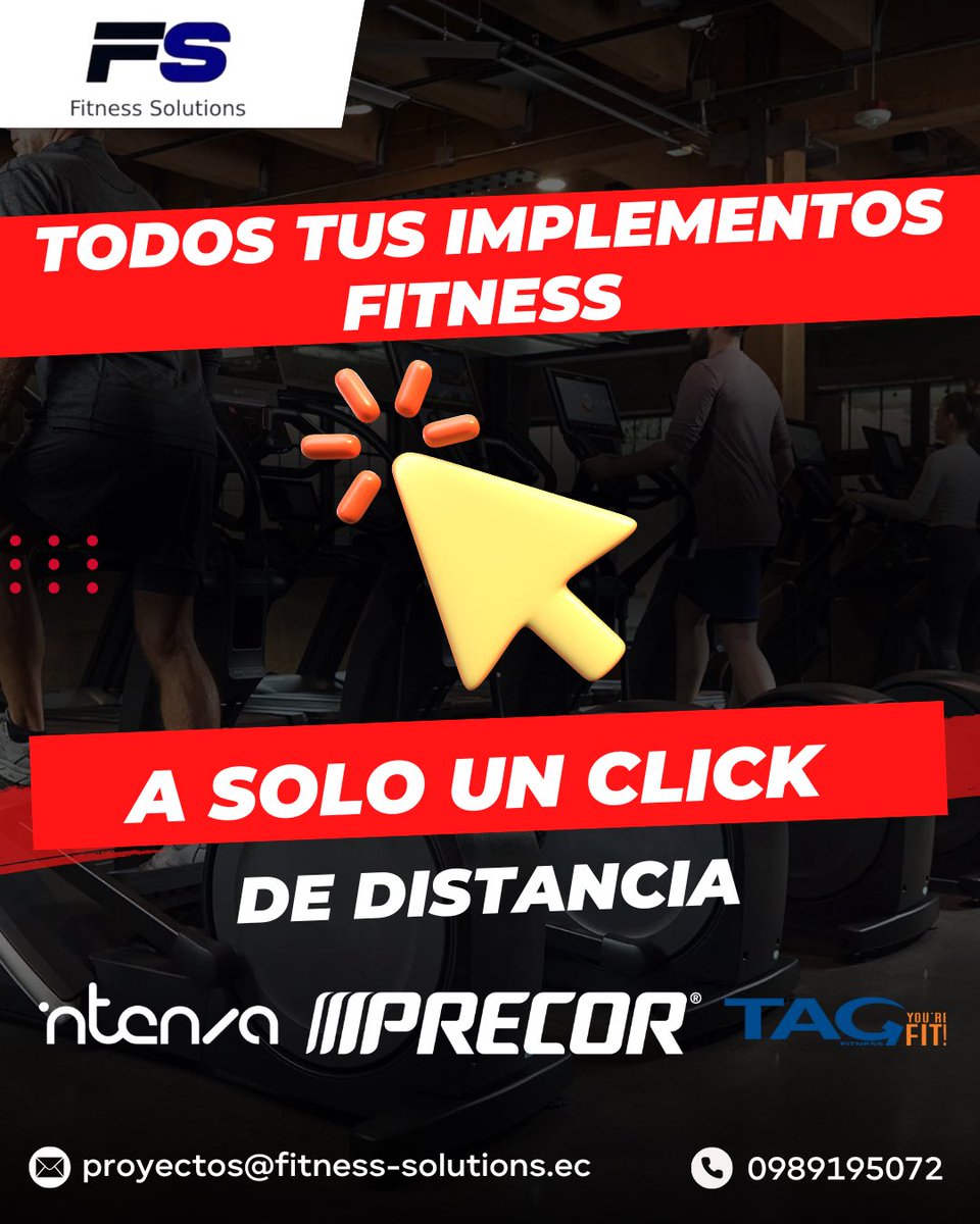 fitsolutions_ec's tweet photo. En Fitness Solutions encontrarás todos tus equipos e implementos deportivos a tan solo un click de distancia, sin tener que salir de tu hogar 😎🏋️
Contáctanos al 098 919 5072 y adquiere las tuyas ya!
#precor #intenza #tag #keiser #freemotion #gym #guayaquilfitness #ejercicio https://t.co/vdHclPE1qn
