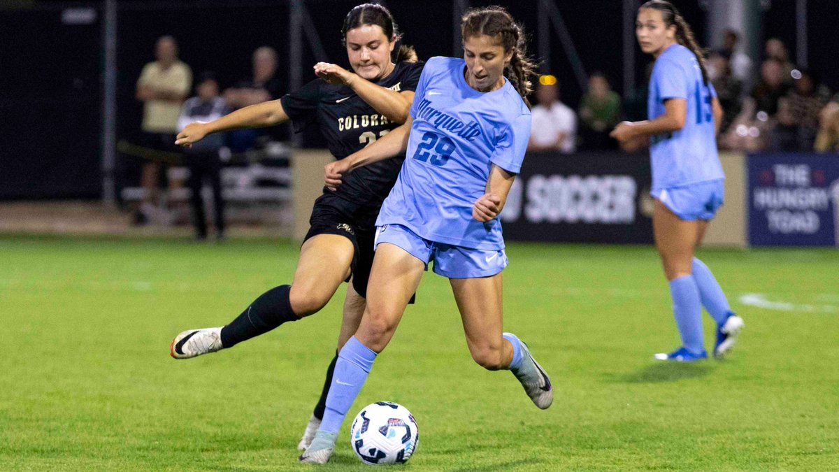 MarquetteWSOC's tweet photo. SENIOR SALUTE: A four-year letterwinner and member of the BIG EAST All-Academic Team, Alexa Maletis has appeared in over 60 career matches for MU and scored a pair of goals.  She earned a degree in exercise physiology last May and is completing her master’s in athletic training. https://t.co/CuA2fcVcRm