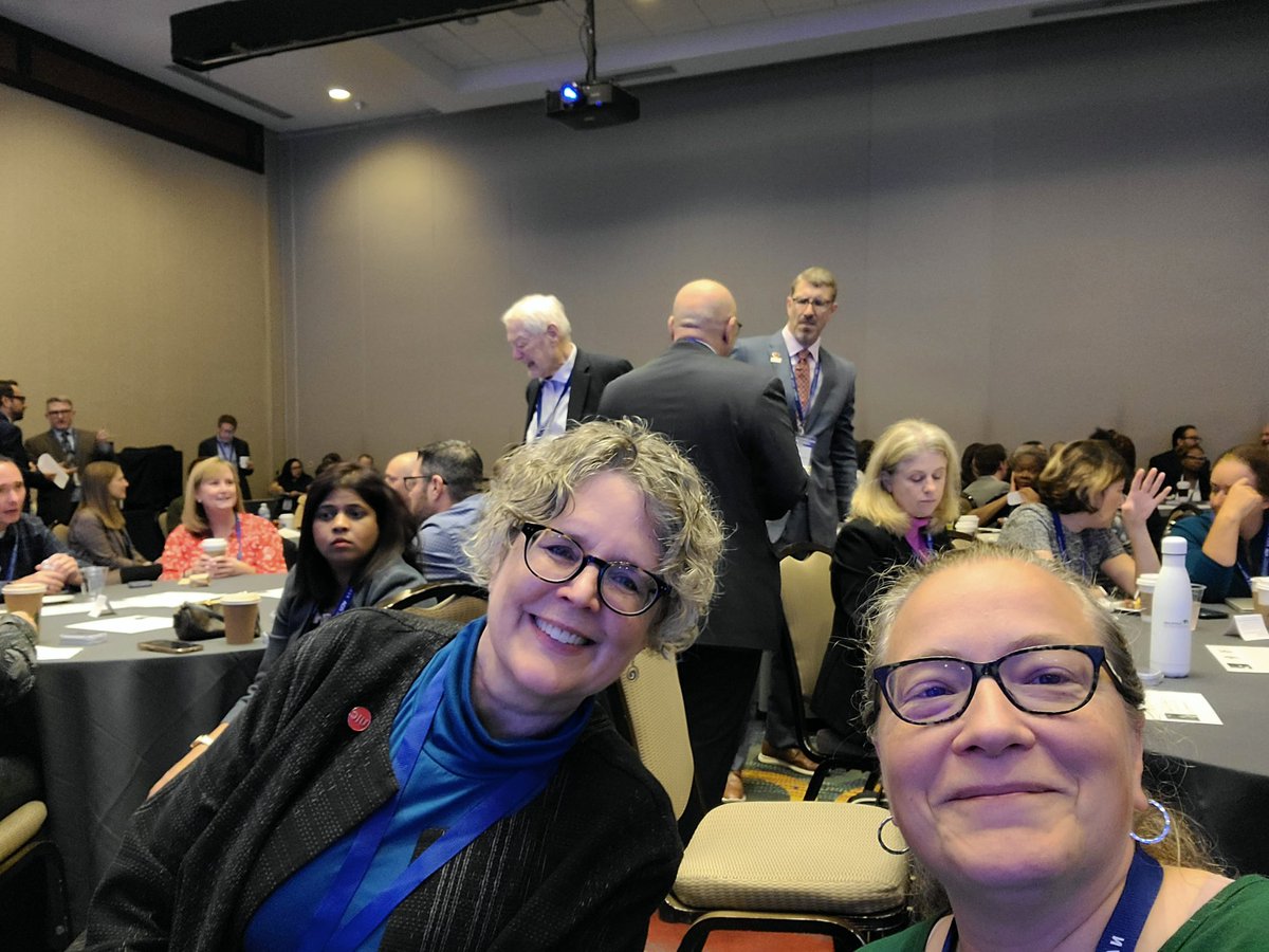 MPA Director <a href="/HolbrookAllyson/">Allyson Holbrook</a> with Dean White attending the opening plenary at <a href="/naspaa/">NASPAA</a> #naspaa2024