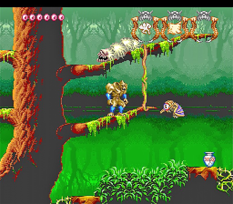 sakayu_sfc's tweet image. &quot;Demon&apos;s Crest&quot; marked 30th anniversary!🦇
「デモンズブレイゾン 魔界村 紋章編」は1994/10/21に発売、30周年でした!🔥

赤き魔物レッドアリーマーの冒険。紋章の力で変身して色々な能力を発揮できる。燃え盛るタイトルや各ステージの描写は芸術的です!👏
#スーファミ #魔界村 #demonscrest