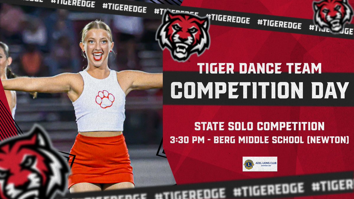 admactivities's tweet photo. Good luck to the ADM Dance Team and their soloists competing today at the State Solo Competition at Berg Middle School in Newton #TigerEdge https://t.co/Q8IjNnyLA0