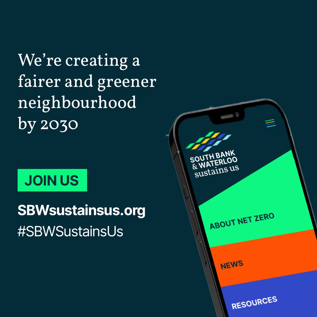 South Bank BID (@southbankbid) on Twitter photo 🍃Thrilled to be launching today 'South Bank and Waterloo Sustains Us' — a collaborative initiative aiming for a fairer, greener neighbourhood for all, alongside local partners including <a href="/WeAreWaterlooUK/">WeAreWaterloo</a> and more.
Learn more about how to get involved at sbwsustainsus.org! 🍃Thrilled to be launching today 'South Bank and Waterloo Sustains Us' — a collaborative initiative aiming for a fairer, greener neighbourhood for all, alongside local partners including <a href="/WeAreWaterlooUK/">WeAreWaterloo</a> and more.
Learn more about how to get involved at sbwsustainsus.org!