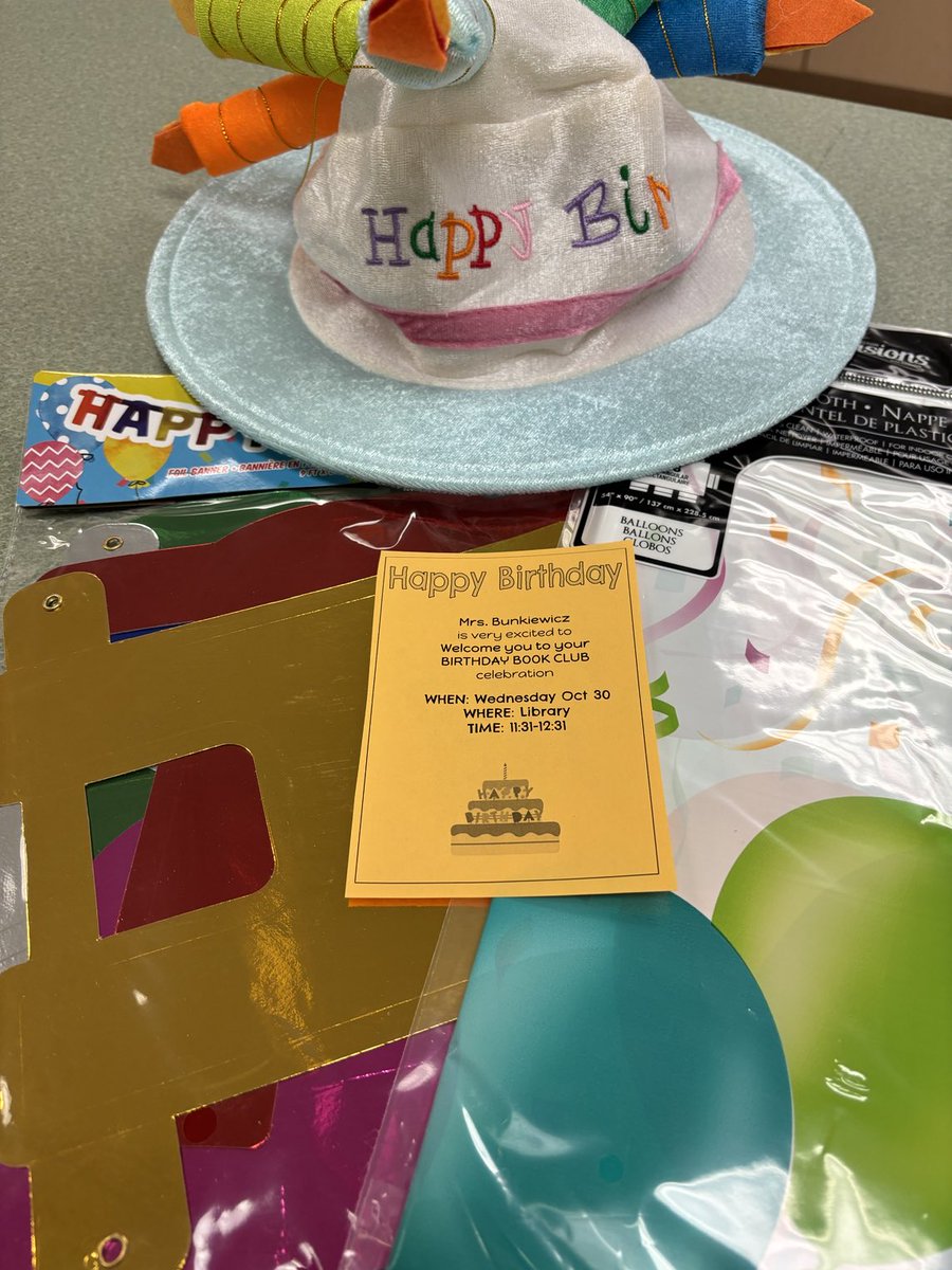 ABunkiewicz's tweet photo. Wednesday October 30 we will be having our first Birthday Book Club party!! Invites went out today for those who celebrated a birthday in September and October! https://t.co/i3Yer1Vp86