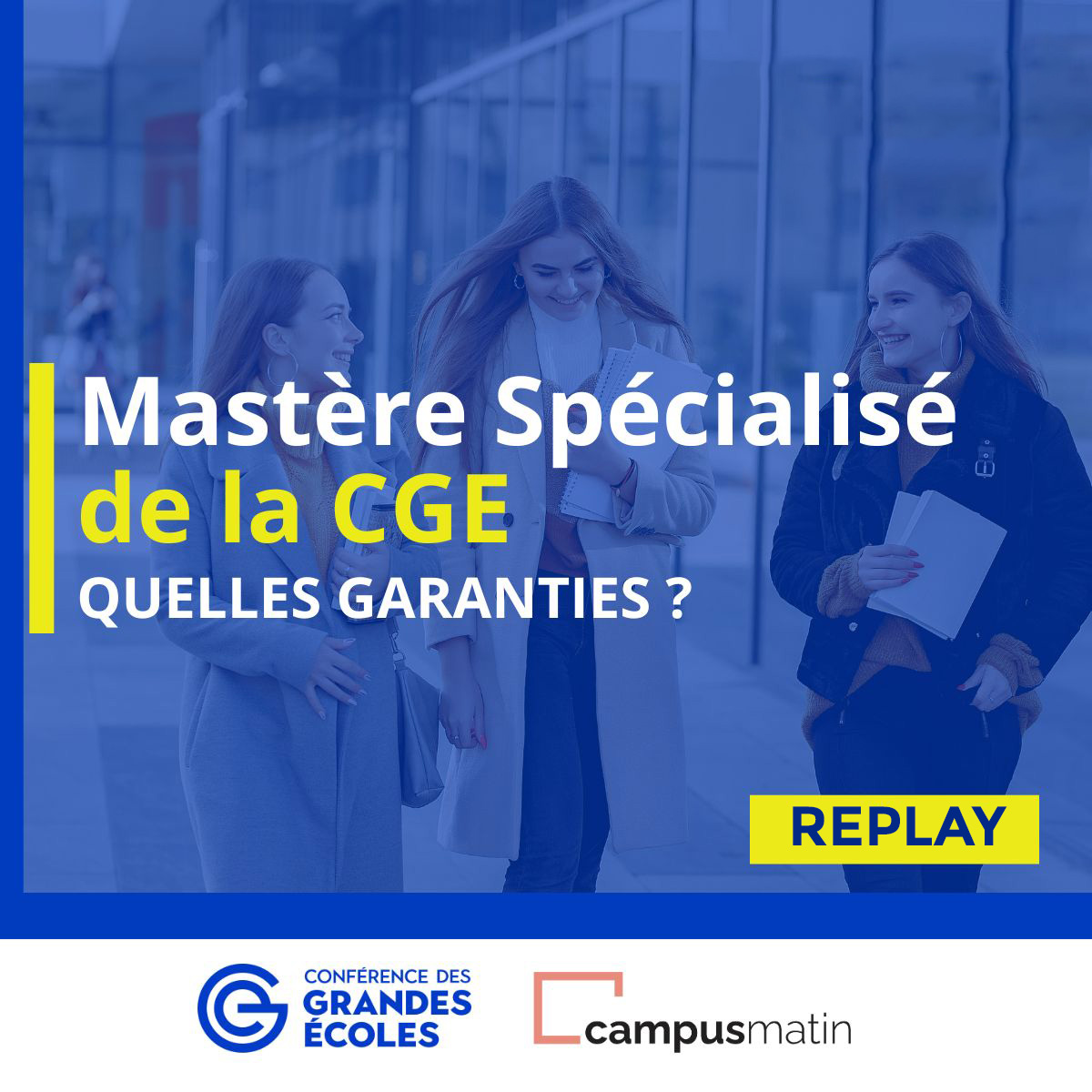 Campus Matin (@campusmatin) on Twitter photo #Replay | Marque historique de la <a href="/ConferenceDesGE/">Conférence des grandes écoles</a>, le Mastère spécialisé est un #cursus d’excellence prisés par les #étudiants, cadres en exercice et entreprises.
Quels sont ses critères d’accréditation, ses modalités de suivi et ses atouts ?
👉 ow.ly/aXKB50TS2Q0 #Replay | Marque historique de la <a href="/ConferenceDesGE/">Conférence des grandes écoles</a>, le Mastère spécialisé est un #cursus d’excellence prisés par les #étudiants, cadres en exercice et entreprises.
Quels sont ses critères d’accréditation, ses modalités de suivi et ses atouts ?
👉 ow.ly/aXKB50TS2Q0
