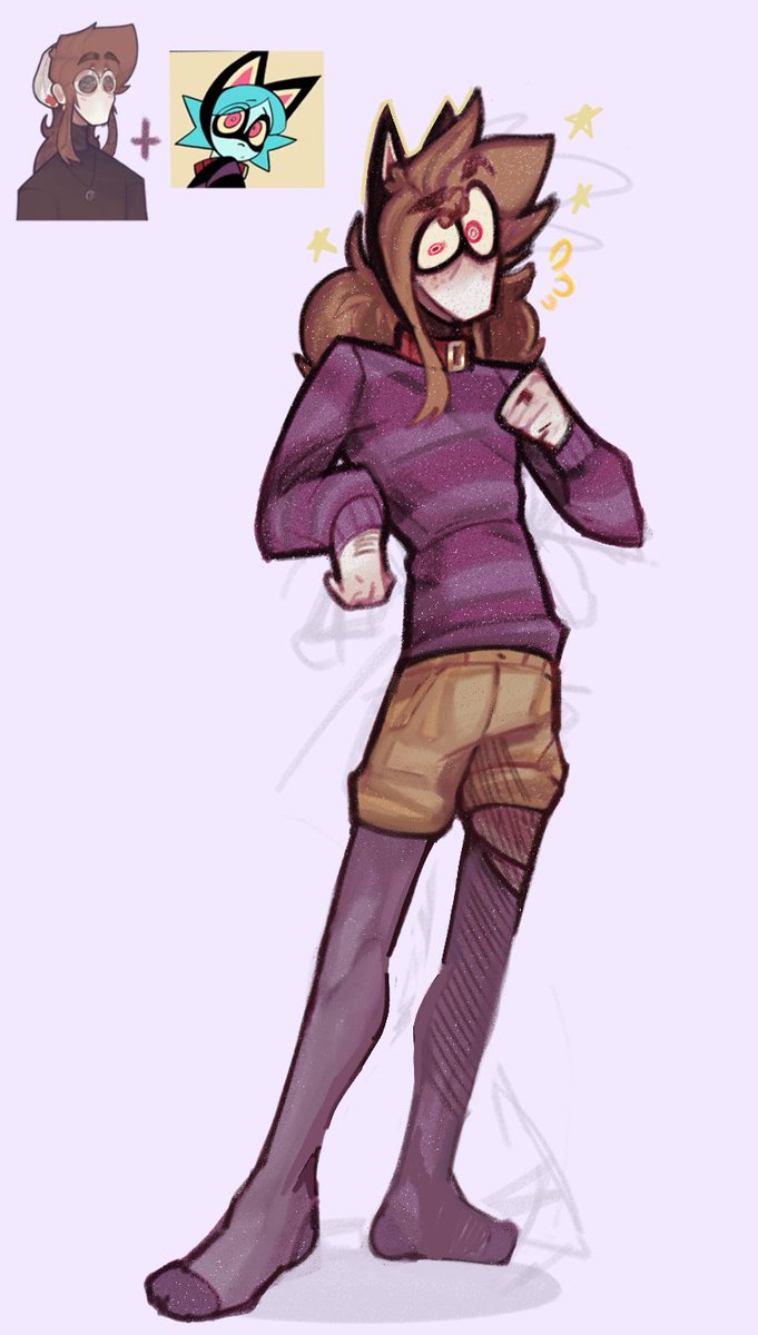 Un dibujito que tengo desde hace rato de un manu con su disfraz de haloween ( Ushka / mimi ) ;;