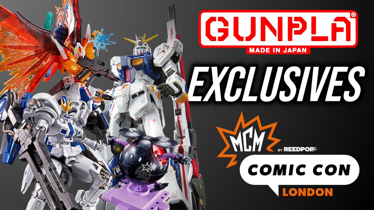 #MCMLondon 2024 begins TOMORROW!

Here are all of the exclusive gunpla kits that will be on offer from <a href="/BandaiNamcoUK/">Bandai Namco Ent. UK</a> and <a href="/rivalscorner/">Rivals Corner</a> ⤵️

youtu.be/e_caSe0aO9I?si…