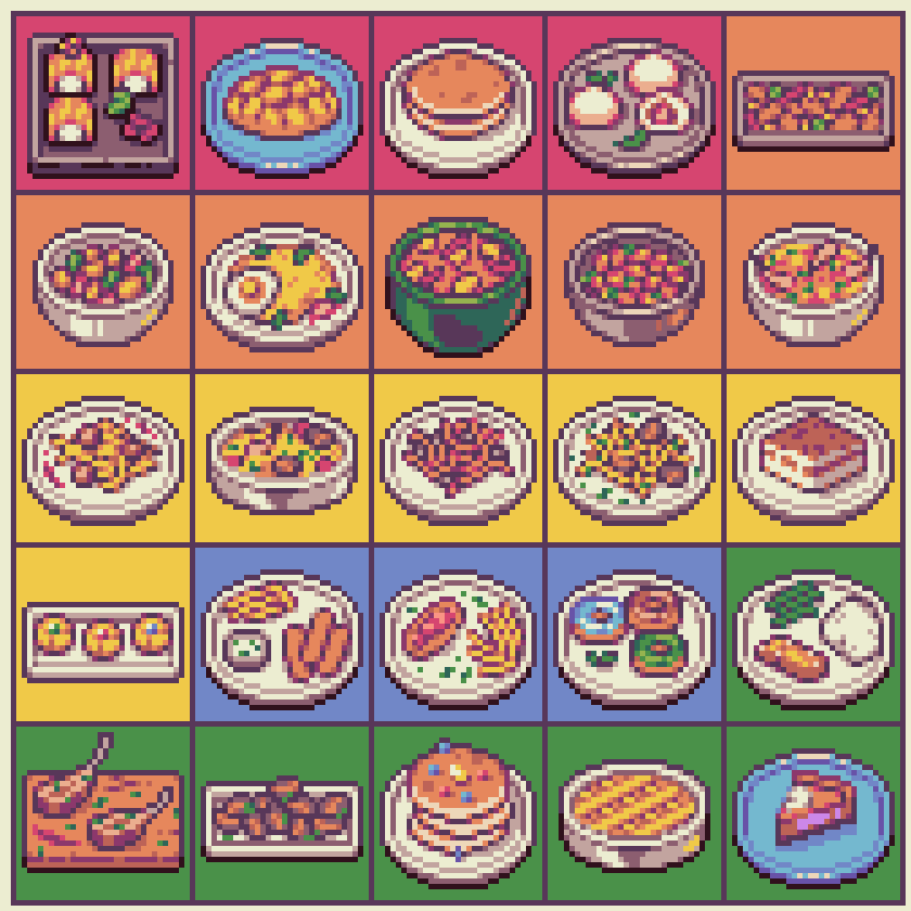 Dream_1958's tweet photo. More pixel meals!
#pixelart #ドット絵 https://t.co/93nSNHUtti