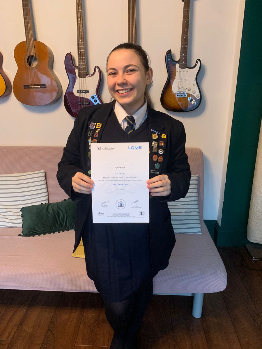 Congratulations to Ruby for getting aDistinction in her LCME Grade 5 Musical Theatre Singing Exam #imatterasaperformer #🎤🎼