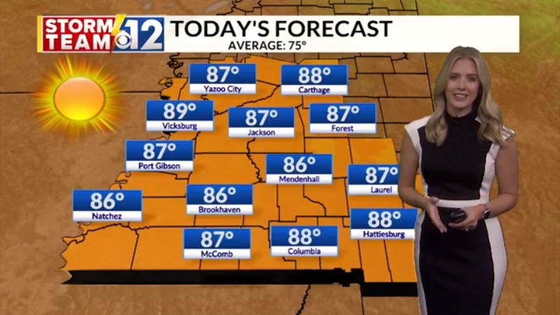 graciemorris_wx's tweet photo. Another warm October afternoon with high temperatures nearly 10-15 degrees above average! #notsweaterweather #mswx
https://t.co/hNOjUO40Cd https://t.co/baIEtcOpHS