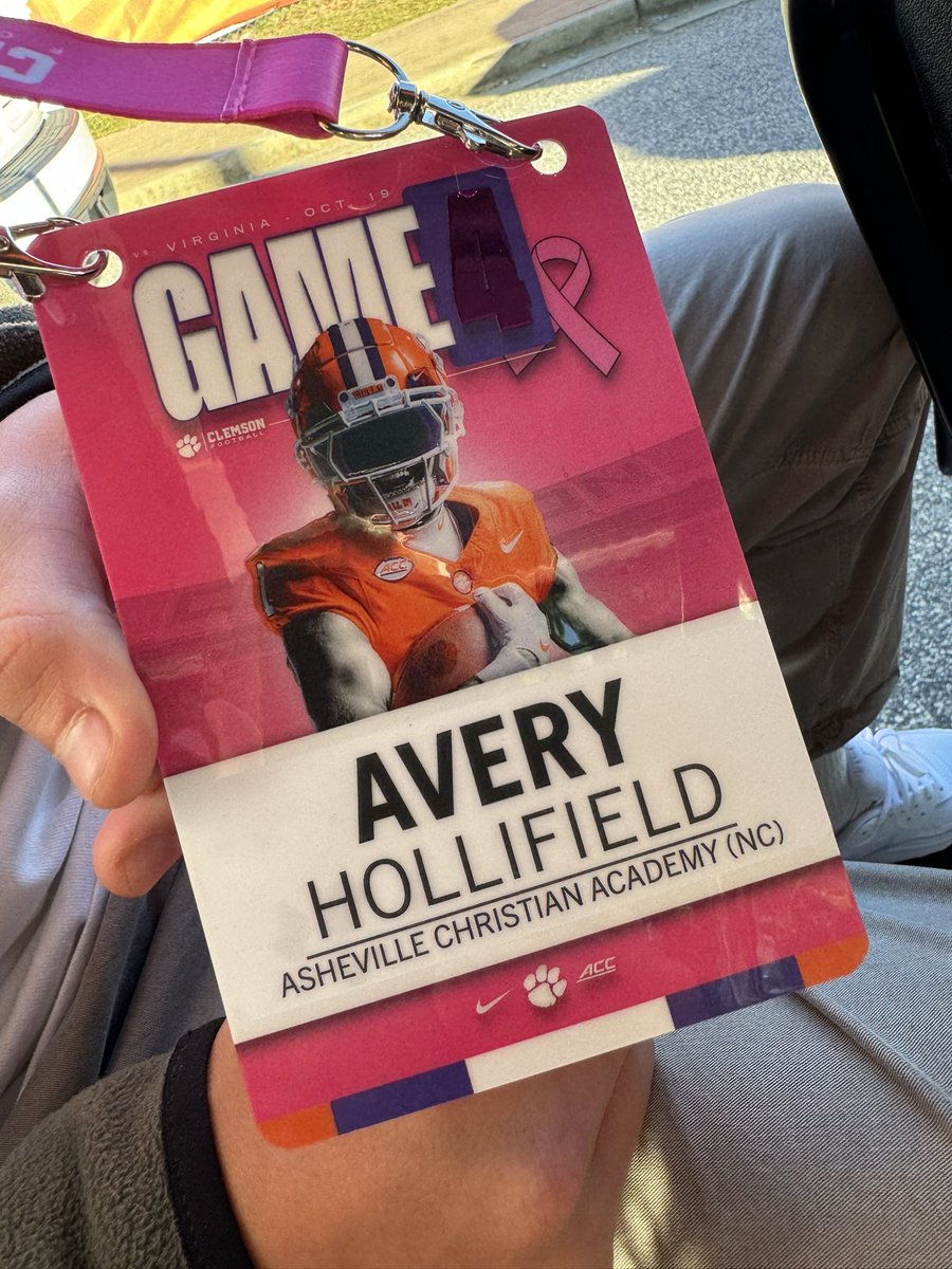 Avery Hollifield (@averyhollifie1d) on Twitter photo TIGER PRIDE! Humbled to be invited to Prospect Recruiting Day <a href="/ClemsonUniv/">Clemson University</a>, one of the country’s top legacy programs based on personal integrity, character, and a pursuit of excellence. Thx <a href="/ClemsonFB/">Clemson Football</a> and <a href="/rusty_bradley_/">Rusty Bradley</a> and <a href="/aca_football_/">Asheville Christian Football</a> humbled & thankful. <a href="/acalionssports/">Asheville Christian Sports</a> TIGER PRIDE! Humbled to be invited to Prospect Recruiting Day <a href="/ClemsonUniv/">Clemson University</a>, one of the country’s top legacy programs based on personal integrity, character, and a pursuit of excellence. Thx <a href="/ClemsonFB/">Clemson Football</a> and <a href="/rusty_bradley_/">Rusty Bradley</a> and <a href="/aca_football_/">Asheville Christian Football</a> humbled & thankful. <a href="/acalionssports/">Asheville Christian Sports</a>