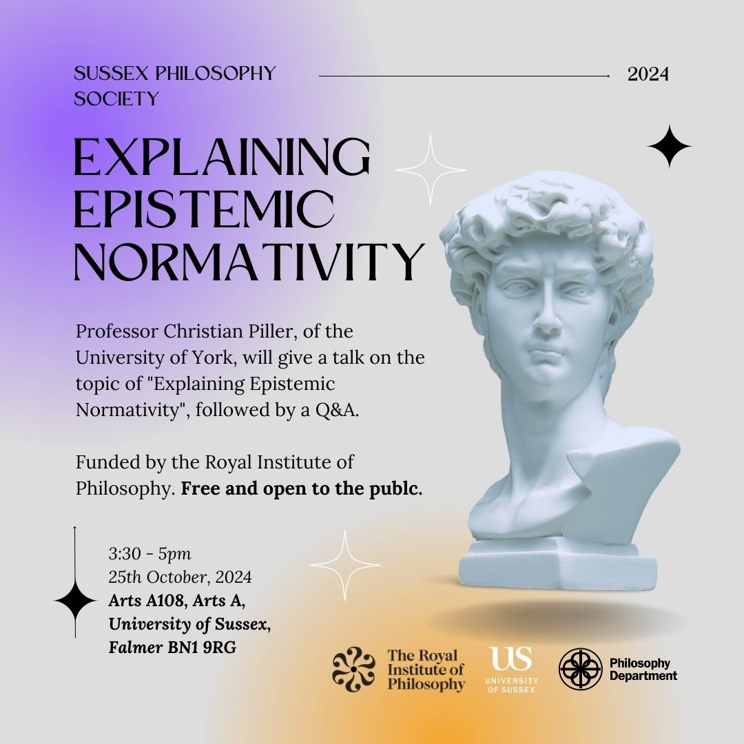 Sussex Philsoc tomorrow!