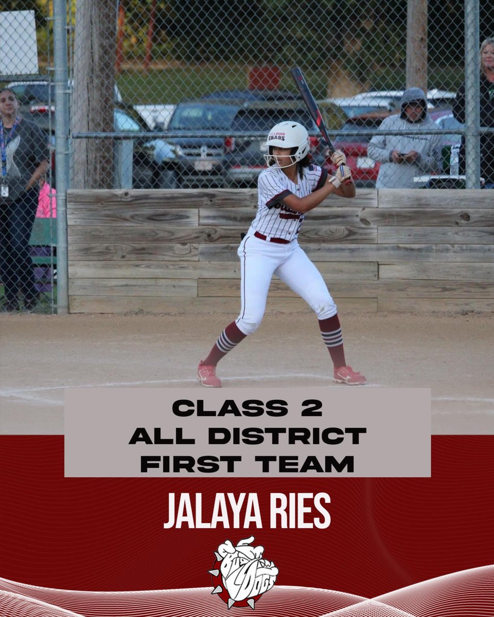 Happy to announce that I just received Class 2 All District 1st Team. I want to thank my family, my teammates and coaches for all the support <a href="/stlchaos18u/">St. Louis Chaos 18U-Gentile</a> <a href="/StLChaos/">StL Chaos</a> <a href="/LHSBulldogAD/">Louisiana BulldogAD</a> <a href="/SBRRetweets/">Softball Recruiting Reposts</a> <a href="/FastpitchAthRec/">Fastpitch Athlete Recruits</a> <a href="/PG_Uncommitted/">PG_Uncommitted</a> <a href="/NCAADII/">NCAA Division II</a> <a href="/D1Softball/">D1Softball</a> <a href="/ExtraInningSB/">EXTRA INNING SOFTBALL</a>