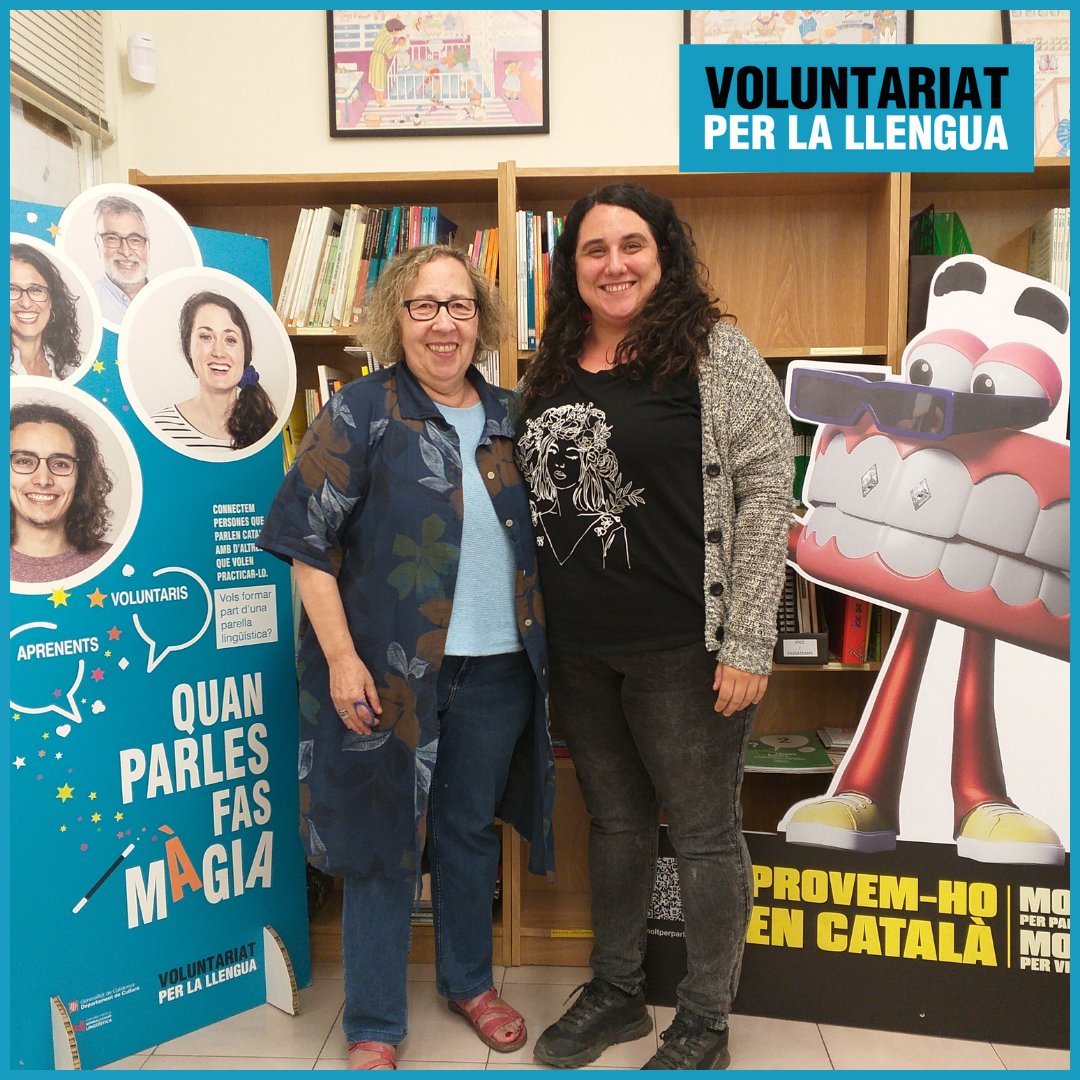 😍Us presentem una nova parella lingüística: la Míriam (voluntària) i la Irene (aprenent).

✅Tu també vols tenir una parella lingüística per millorar el teu català oral? Vols participar com a voluntari? 

👉cpnl.cat/xarxa/cnlbadal…