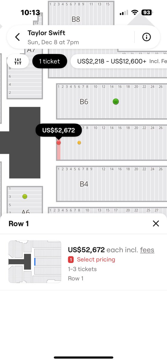 wondrrockland's tweet photo. FOR THE LOW PRICE OF A USED CAR YOU CAN SEE TAYLOR SWIFT FROM THE FRONT ROW?!?!?!? https://t.co/JIm0ZPTXVk