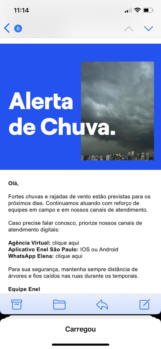 Não pode garoar que a energia acaba <a href="/EnelClientesBR/">Enel Clientes Brasil</a>