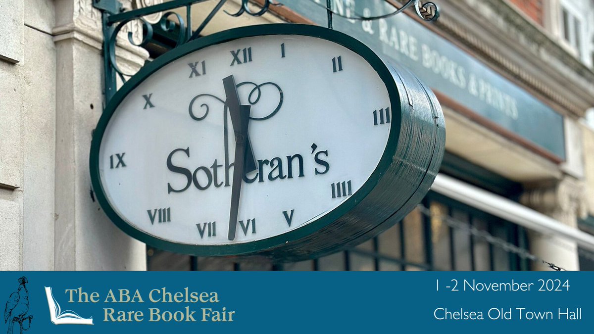 Antiquarian Booksellers' Association (@abararebooks) on Twitter photo Meet our members: Chelsea Rare Book Fair edition ✨
"There is always a great buzz. The space feels quite intimate with its nooks and crannies."
We spoke to <a href="/Sotherans/">Henry Sotheran Ltd</a> about their hopes for Chelsea 2024, and what they're bringing to the fair.
loom.ly/NVP47LE Meet our members: Chelsea Rare Book Fair edition ✨
"There is always a great buzz. The space feels quite intimate with its nooks and crannies."
We spoke to <a href="/Sotherans/">Henry Sotheran Ltd</a> about their hopes for Chelsea 2024, and what they're bringing to the fair.
loom.ly/NVP47LE