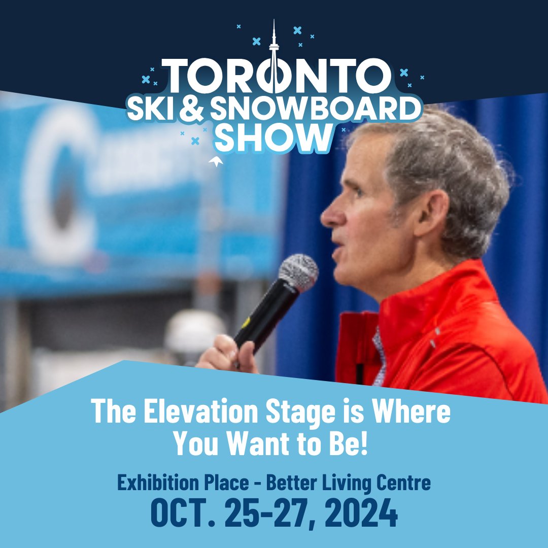 Get inspired by the best in the biz! Check out the Elevation Stage for expert talks and tips from seasoned pros. See the lineup: torontoskishow.ca/speakers/
#ElevationStage #TorontoSkiShow #SkiSnowboardShow #SnowboardToronto #SkiAndSnowboardExpo #WinterSportShow #SkiON #RideON