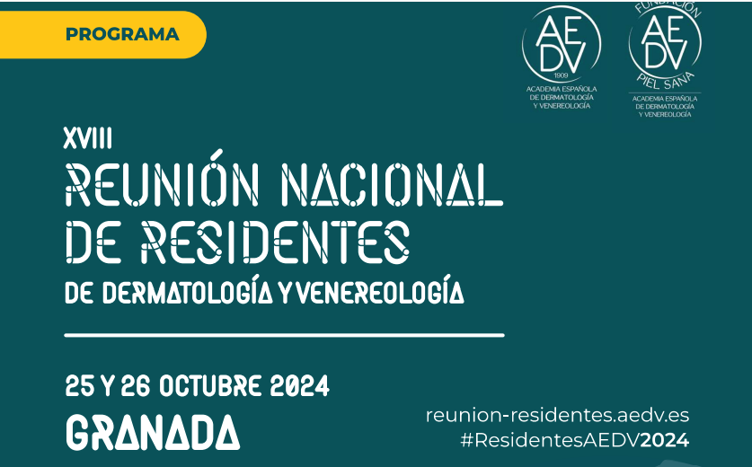 Mañana comienza la Reunión Anual de Residentes de Dermatología en nuestra ciudad. Turno de aprender, intercambiar pareceres con los amigos y disfrutar <a href="/aedv_es/">Academia Española de Dermatología y Venereología</a> <a href="/HUSCDerma/">Servicio de Dermatología HUSC Granada</a> <a href="/clinicogranada/">Hospital Universitario Clínico San Cecilio</a>