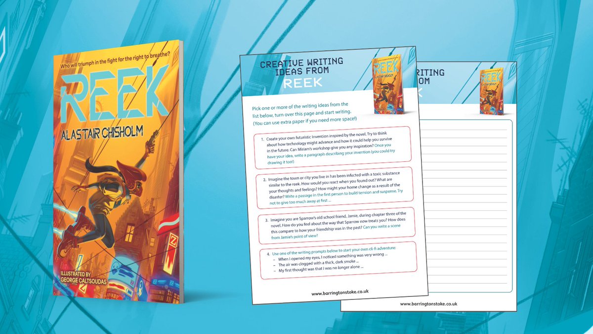 Barrington Stoke (@barringtonstoke) on Twitter photo *New resource alert!* Check out this great creative writing inspiration based on #REEK by <a href="/alastair_ch/">Alastair Chisholm</a> - scroll to the bottom of this page to download: bit.ly/3W4b7tI ✍️ *New resource alert!* Check out this great creative writing inspiration based on #REEK by <a href="/alastair_ch/">Alastair Chisholm</a> - scroll to the bottom of this page to download: bit.ly/3W4b7tI ✍️