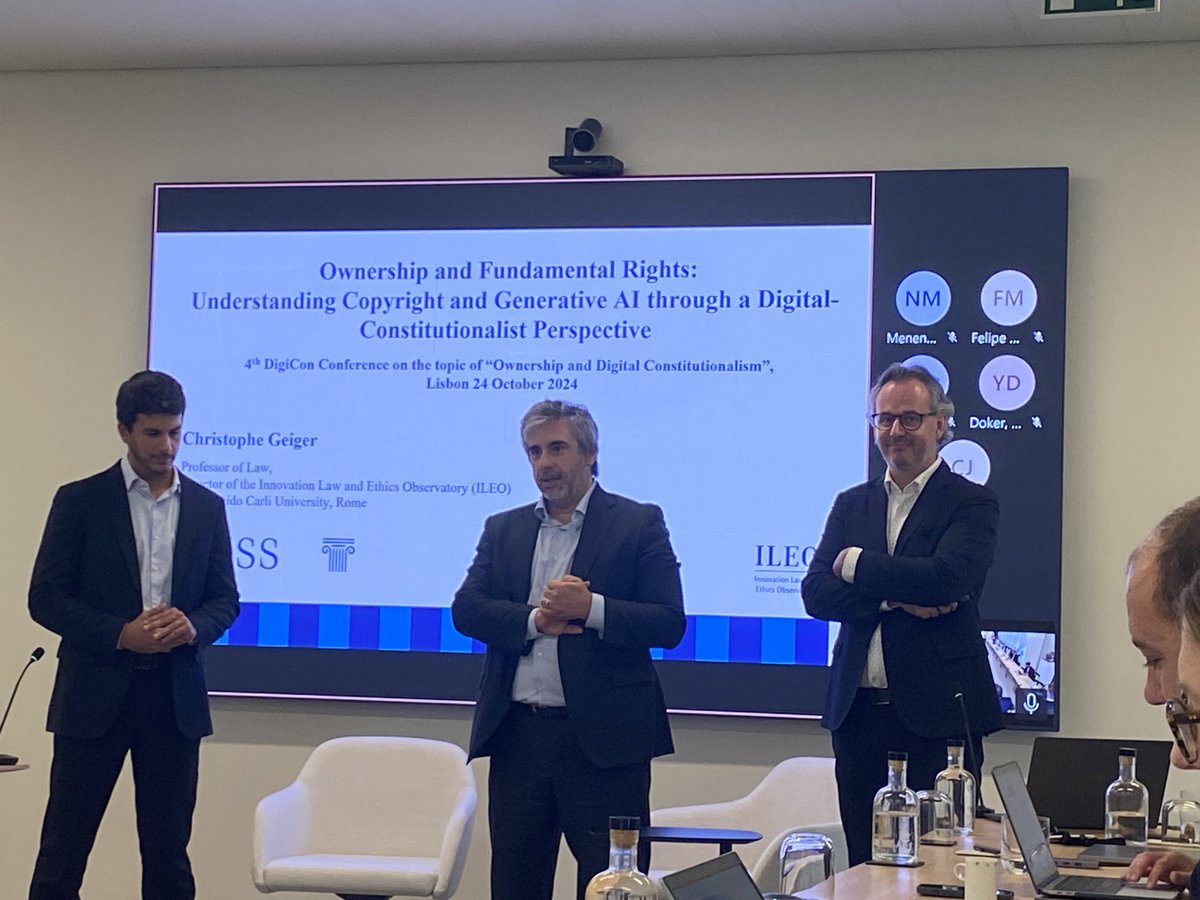 Bernd Justin Jütte (@bjjuette) on Twitter photo <a href="/The_Digi_Con/">The Digital Constitutionalist</a> 2024 kicks off with a keynote by @ChristopheGeig1 with a digital constitutionalist perspective on copyright and GenAI <a href="/The_Digi_Con/">The Digital Constitutionalist</a> 2024 kicks off with a keynote by @ChristopheGeig1 with a digital constitutionalist perspective on copyright and GenAI