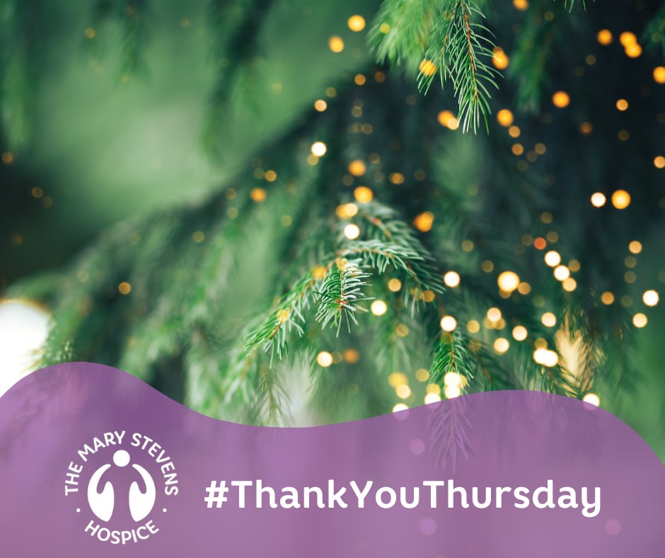 The Mary Stevens Hospice (@mshospice) on Twitter photo #ThankYouThursday
Big thanks to our amazing business partners for sponsoring Christmas Trees at the Hospice, spreading joy to patients & families! Want to help make this festive season special? Join our Christmas Donation Campaign: Email Ruth at ruth@mshfundraising.co.uk #ThankYouThursday
Big thanks to our amazing business partners for sponsoring Christmas Trees at the Hospice, spreading joy to patients & families! Want to help make this festive season special? Join our Christmas Donation Campaign: Email Ruth at ruth@mshfundraising.co.uk
