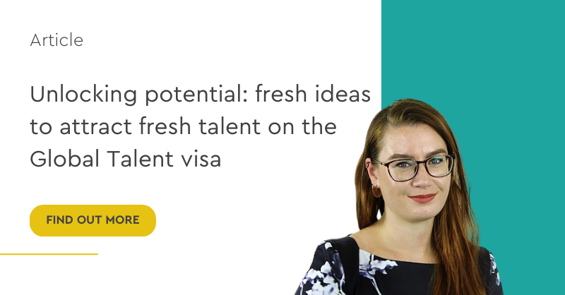 Unlocking potential: fresh Ideas for the Global Talent visa 
 
In this blog series we’ll explore fresh ideas and potential tweaks that could help ensure this vital route continues to attract top global talent. 
 
🔗Read Elli Graves’ blog here lnkd.in/e3G4JW6n