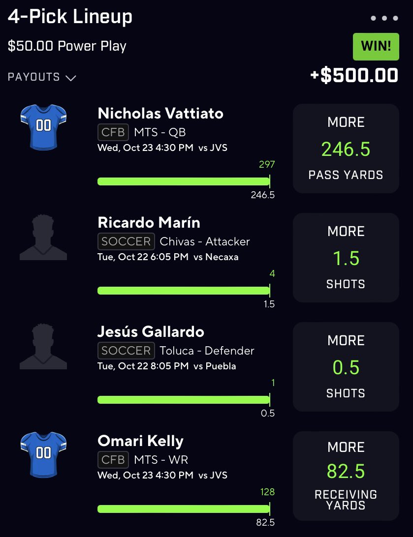 BlitzBetzEV's tweet image. Mid-Week PrizePicks 10x  ✅

If you do not have access to my soccer model, you are putting yourself at a severe disadvantage 🤷‍♂️

We have hit at a 61.8% rate with a sample size now exceeding 1,000 💎

Dm me “⚽️” for 30% off ⬇️

👉 whop.com/blitz-betz 👈

#prizepicks #fliff