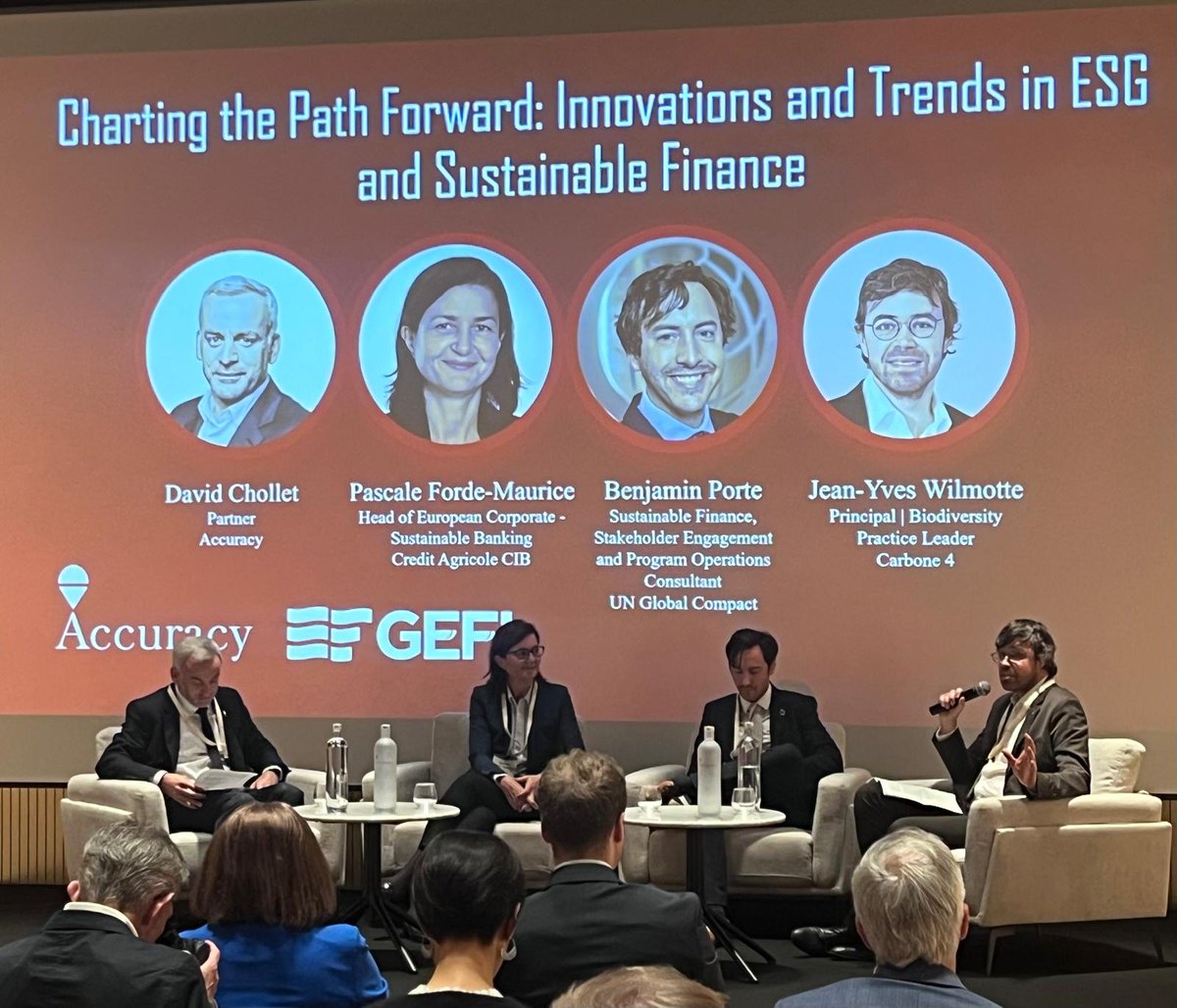 Jean-Yves Wilmotte from <a href="/Carbone4/">Carbone4</a> kicked off the discussion by highlighting the evolution of companies' #climate strategies. He explained that businesses are moving beyond the simple goal of reducing their carbon footprints.