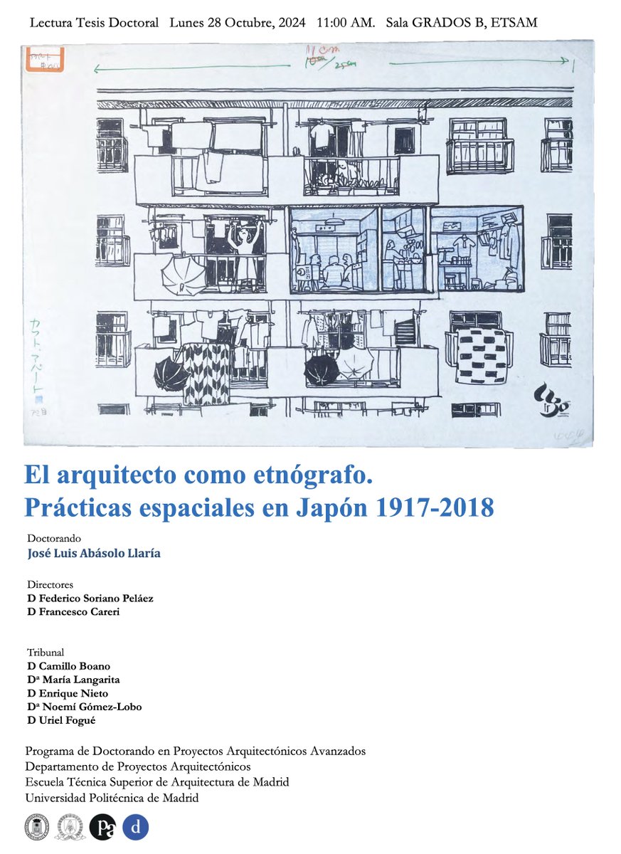 28.10.24 
11:00 a.m.
Lectura de Tesis Doctoral 
etsaM