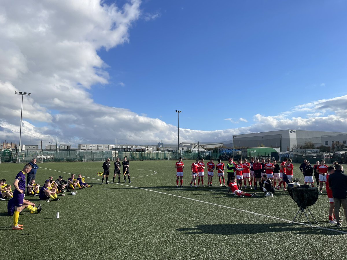 Great effort and performance by our brave 6 Inf Bn team in the Cunningham Cup final today, who ultimately came up short against the 3Bn on a scoreline of 4-3 at Peamount Utd. A highly entertaining game &amp; well done to the victors and thanks to the competition organisers!