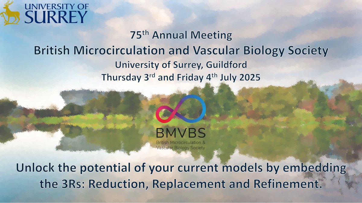 British Microcirc. & Vascular Biology Society (@bmvbsoc) on Twitter photo 🚨 SAVE THE DATE!🚨 <a href="/BMVBSoc/">British Microcirc. & Vascular Biology Society</a> 75th Annual Meeting will be held on 3-4th July 2025 at the University of Surrey (Guildford, UK) <a href="/UniOfSurrey/">University of Surrey</a>. <a href="/CampagnoloLab/">Paola Campagnolo</a> and the organising committee are looking forward to welcome you soon! 🗓️ Put the dates in your calendar today and share 🗣️ 🚨 SAVE THE DATE!🚨 <a href="/BMVBSoc/">British Microcirc. & Vascular Biology Society</a> 75th Annual Meeting will be held on 3-4th July 2025 at the University of Surrey (Guildford, UK) <a href="/UniOfSurrey/">University of Surrey</a>. <a href="/CampagnoloLab/">Paola Campagnolo</a> and the organising committee are looking forward to welcome you soon! 🗓️ Put the dates in your calendar today and share 🗣️