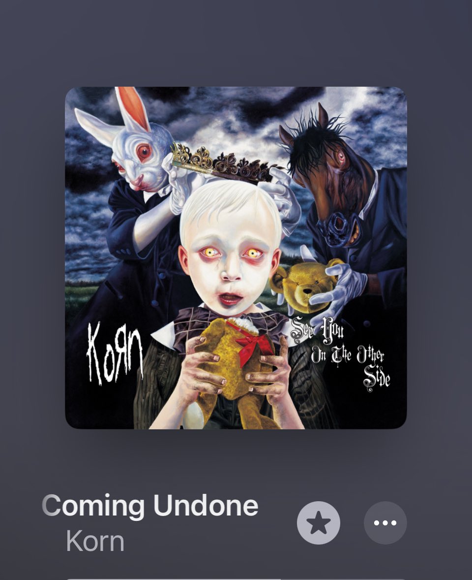 chapster19's tweet photo. My alarm clock this morning woke me up to this bad boy… had to hit repeat a few times because it’s such a banger!!!
💯🎶💀🤘
#Korn #ComingUndone https://t.co/EzcGfTLLom