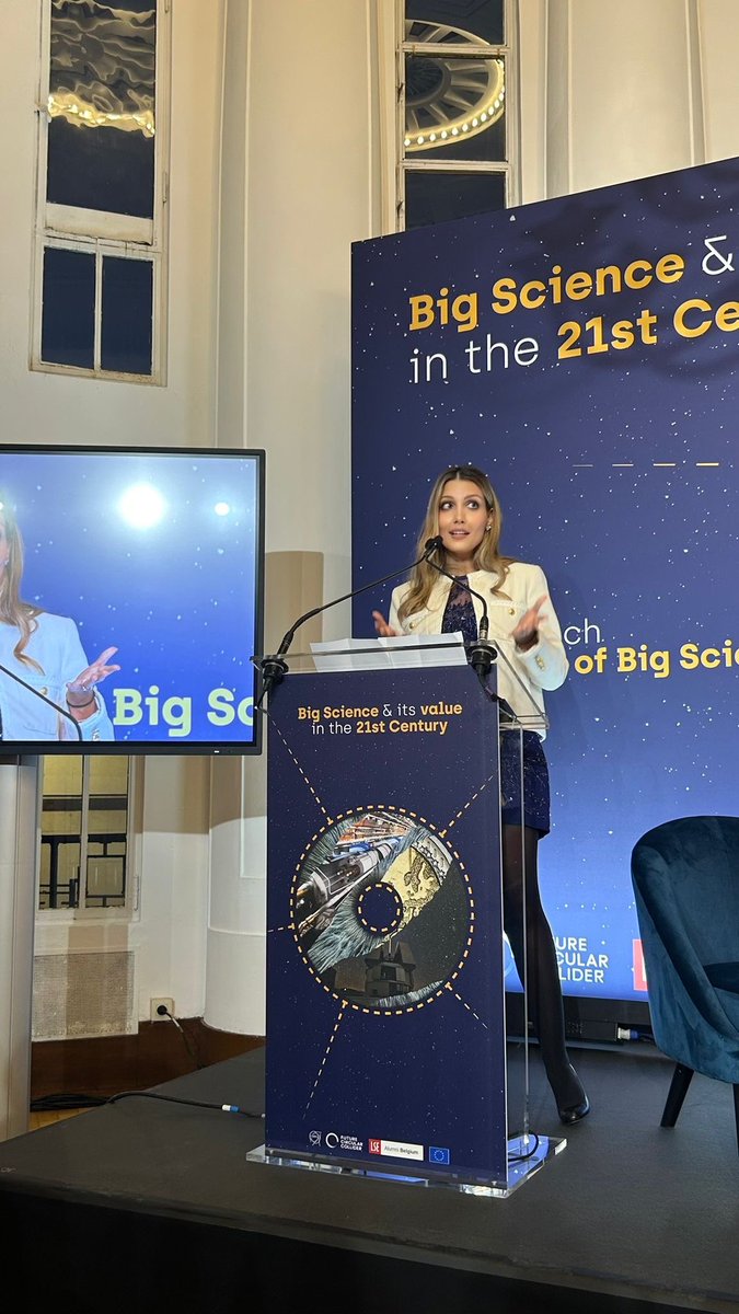 marisloane's tweet image. .@CERN turned 70 &amp;amp; it was truly an honor to give an address at #Bozar at the high-level event on “The Economics of #BigScience” on behalf of all the many @LSEnews Alumni in Belgium and in great company of brilliant minds from @EU_Commission, @esa, @FCC_study &amp;amp; other institutions.