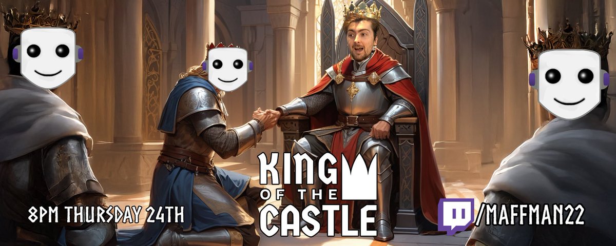 Maffman22 (@reallymiff) on Twitter photo Hi all! I will be Live playing king of the Castle at 8pm UK time today! <a href="/kotc_game/">King Of The Castle ๐</a>
We will be testing out all of the sweet new King of the Castle themed Text to Speech!
If you interested follow the discord event: discord.gg/rbcNzT2p?eventโฆ
Or catch me live at: Hi all! I will be Live playing king of the Castle at 8pm UK time today! <a href="/kotc_game/">King Of The Castle ๐</a>
We will be testing out all of the sweet new King of the Castle themed Text to Speech!
If you interested follow the discord event: discord.gg/rbcNzT2p?eventโฆ
Or catch me live at: