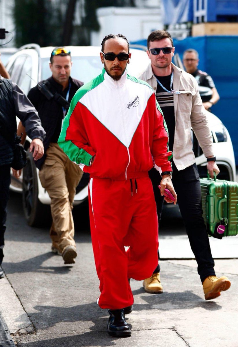 Lewis Hamilton has arrived for media day