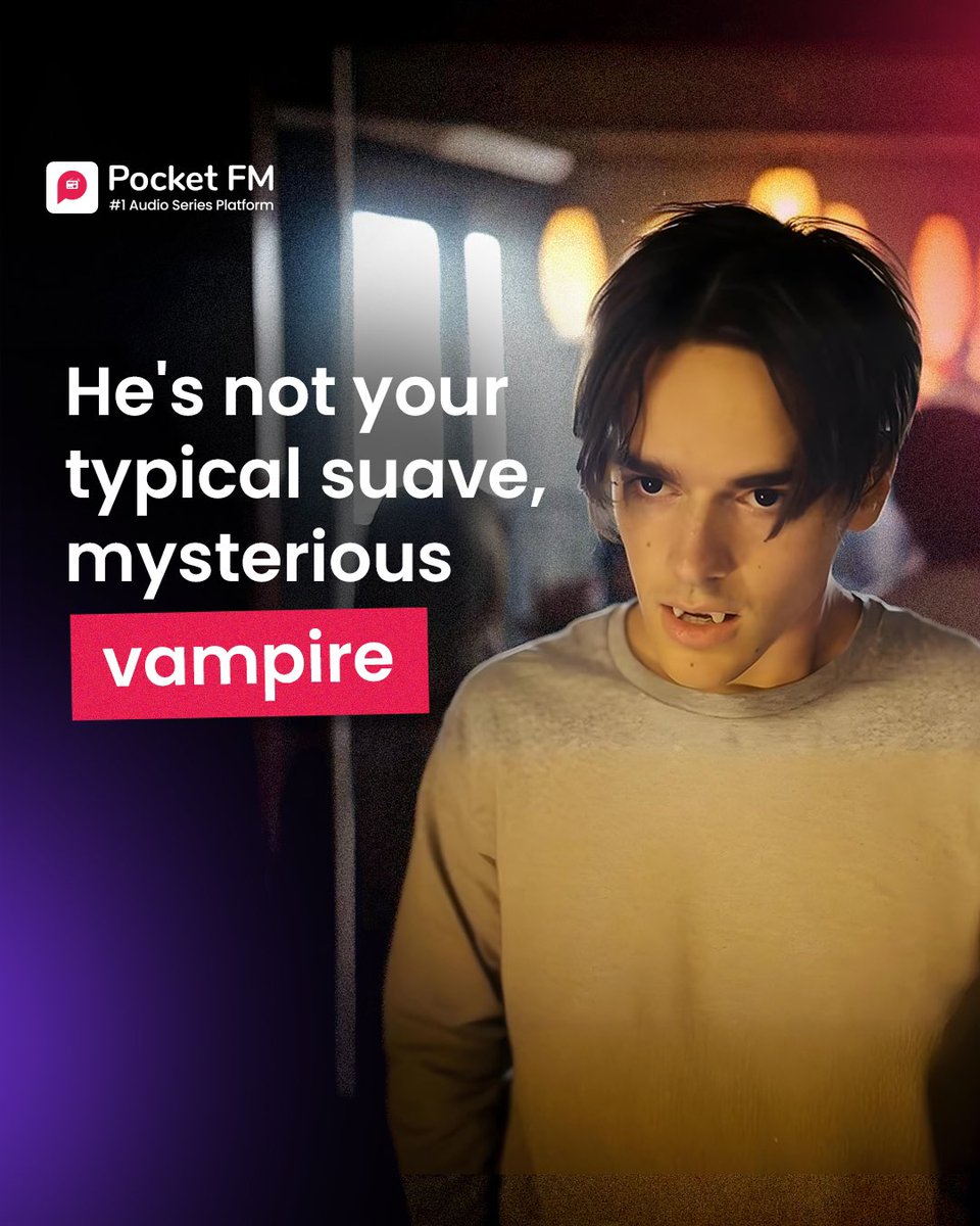 PocketFM_App's tweet photo. Meet Quinn Talen, from My Vampire System. Playing now, only on Pocket FM

#PocketFM #AudioJourney #pocketfulofjoy #audioentertainment #audioseries #writeforpocketfm #storytellers #genre #MyVampireSystem #meme https://t.co/edFawVUvSC