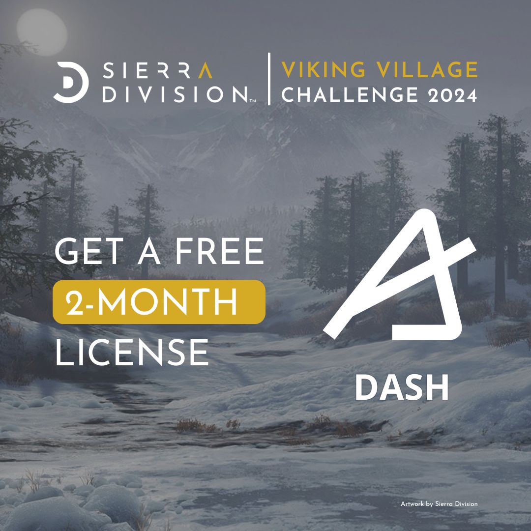 Our friends at  <a href="/polygonflow/">Polygonflow Dash</a> - Dash have a special offer for participants of our latest challenge.

Dash is a world-building tool for UE5. Whether you are a  beginner or professional artist, the tools in Dash can help you build your Viking Village and add important details to