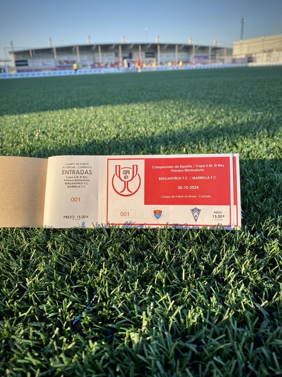 🎟️🏠 𝐗𝐀 𝐄𝐒𝐓𝐀́𝐍 𝐀𝐐𝐔𝐈́! 

As entradas da #CopaDelRey estás listas nas Eiroas. 𝐕𝐚𝐧 𝐯𝐨𝐚𝐫! 🔥

𝐀́ 𝐯𝐞𝐧𝐝𝐚: 

👉 Sábado 26 no Bergan - Real Ávila
👉 Luns 28 e martes 29 de 18 a 20h. nas oficinas do club

#LaCopaMola
#ForzaBergan 🔴🔵