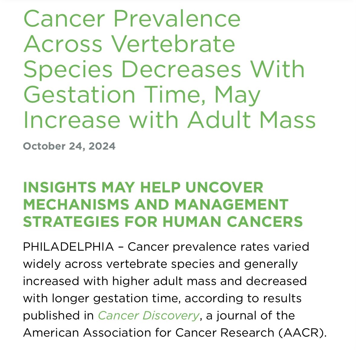 Zach Compton (@arizonaevo) on Twitter photo It is as Darwin said it would be: the more we look, the more we find the commonalities that bind us to so much of the life on this planet. The war on cancer isn't just decades old—it's millions of years old. Extremely thankful to have the team that we have <a href="/ace_arizona/">Arizona Cancer Evolution Center</a> <a href="/UAZCancer/">University of Arizona Cancer Center</a> It is as Darwin said it would be: the more we look, the more we find the commonalities that bind us to so much of the life on this planet. The war on cancer isn't just decades old—it's millions of years old. Extremely thankful to have the team that we have <a href="/ace_arizona/">Arizona Cancer Evolution Center</a> <a href="/UAZCancer/">University of Arizona Cancer Center</a>