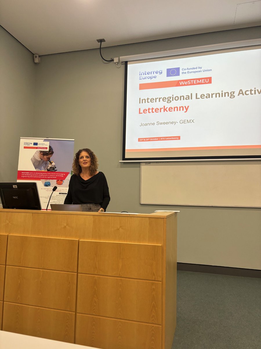 WiSAR Lab & Technology Gateway (@wirelessiot) on Twitter photo The 5th <a href="/WeSTEMEUproject/">WeSTEMEU</a> Study Visit kicked off yesterday with our Stakeholder Dissemination Event.
First to present was Joanne Sweeney from <a href="/GEMXNW/">GEMX North West</a>
We were also joined by Grace Korbel from the <a href="/DonegalLEO/">LEO Donegal</a> who showcased the innovative AMBITION programme. The 5th <a href="/WeSTEMEUproject/">WeSTEMEU</a> Study Visit kicked off yesterday with our Stakeholder Dissemination Event.
First to present was Joanne Sweeney from <a href="/GEMXNW/">GEMX North West</a>
We were also joined by Grace Korbel from the <a href="/DonegalLEO/">LEO Donegal</a> who showcased the innovative AMBITION programme.