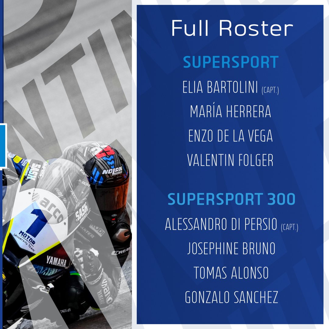 FIM_live's tweet image. @fimeurope 🇪🇺 #FIMIntercontinentalGames Roster
🗓 29.11 – 1.12
📍@circuitodejerez
@ciudadjerez @yamaharacingcom
@DunlopMoto #BetaTools
#PantaRacingFuel @AirohHelmet
@SPIDI_on_track #XPDBoots
#IGC  #FIMICG
#Motorcycle #Racing
#Supersport #FIMUnions