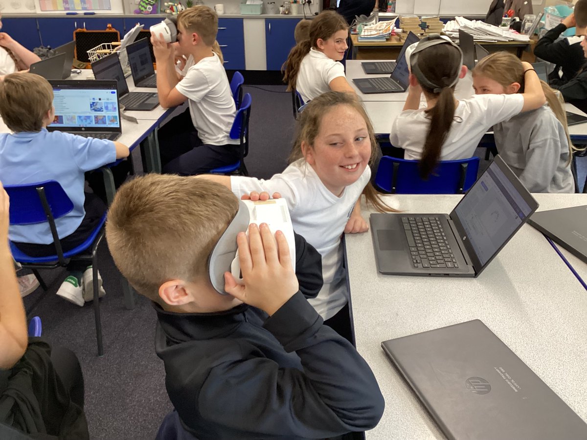raeburnprimary's tweet image. Year 6 pupils have enjoyed a VR headset experience day.  They created amazing World War II videos.
@hiimpactDave 
#raeburnyear6
#raeburncomputing