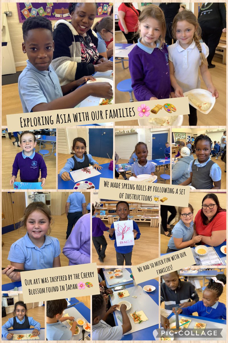 Blwyddyn 3 had a brilliant afternoon exploring the continent of Asia with their families. We made spring rolls and completed art inspired by the Cherry Blossom found in Japan. We had so much fun. Diolch yn fawr for coming along! 🎨🫔🌸