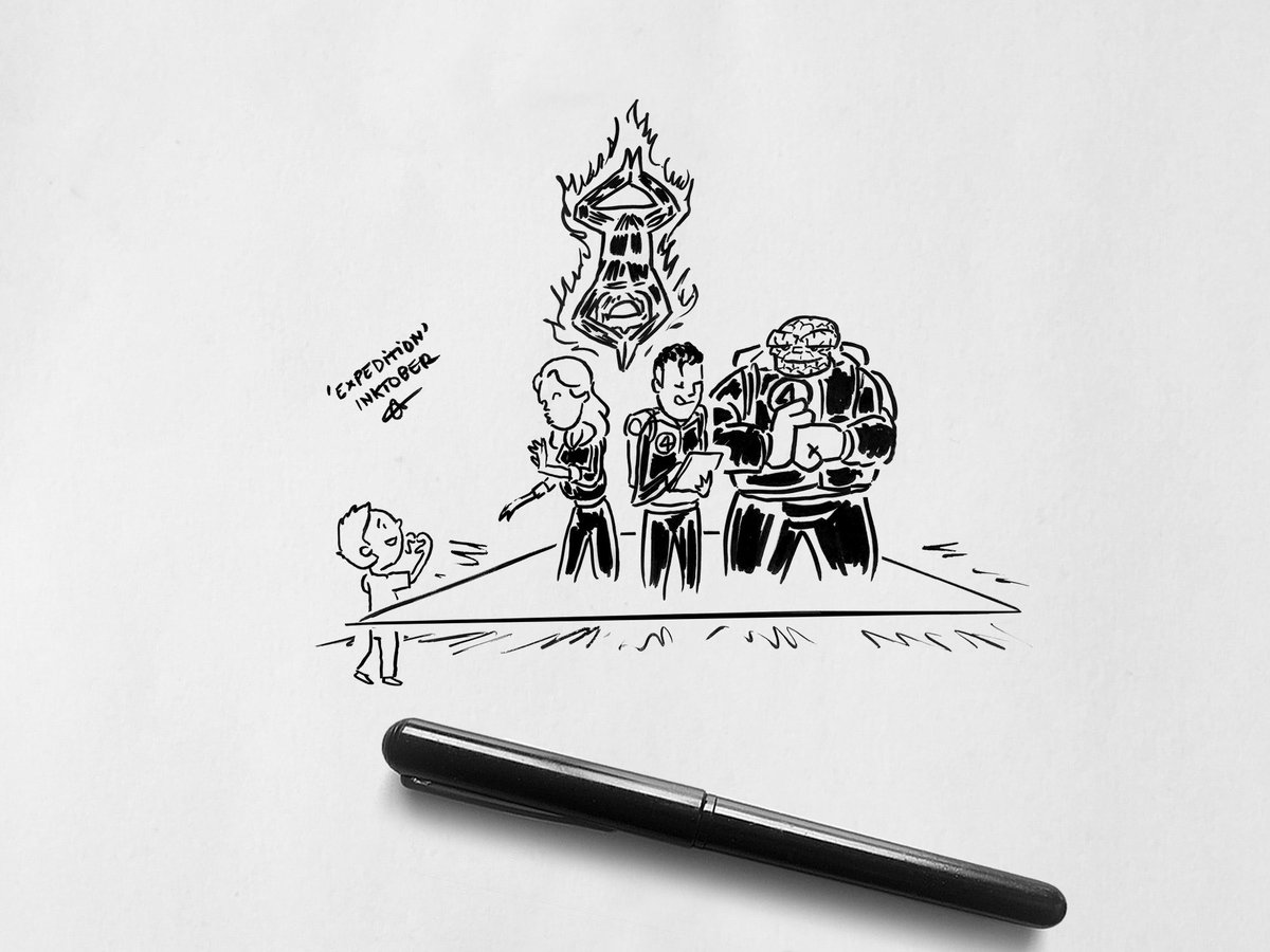specialstranges's tweet image. INKTOBER ● DAY 24 : EXPEDITION  
@inktober #FantasticFour #reedRichards #invisibleWoman #Humantorch #theThing #4Fantastiques #FranklinRichards #inktober #marvelcomics #comics #inktober2024 #marveltober #inktoberexpedition